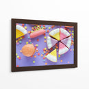 Pizzita y burguer de gomita | Cuadro decorativo de Canvas Lab