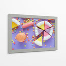 Pizzita y burguer de gomita | Cuadro decorativo de Canvas Lab