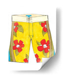 Pantalones Cortos De Surf IV | Cuadro decorativo de Canvas Lab