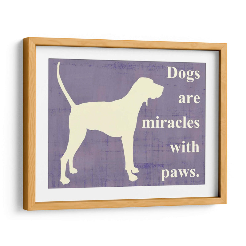 Los Perros Son Milagros Con Las Patas - Vision Studio | Cuadro decorativo de Canvas Lab