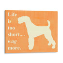 La VIda Es Demasiado Corta - Wag Más - Vision Studio | Cuadro decorativo de Canvas Lab