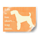La VIda Es Demasiado Corta - Wag Más - Vision Studio | Cuadro decorativo de Canvas Lab
