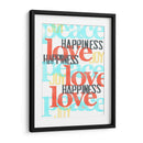 Paz-Amor-Joy III - Deborah Velasquez | Cuadro decorativo de Canvas Lab