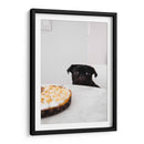 Pug negro curioso | Cuadro decorativo de Canvas Lab