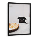 Pug negro curioso | Cuadro decorativo de Canvas Lab
