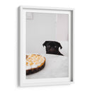 Pug negro curioso | Cuadro decorativo de Canvas Lab