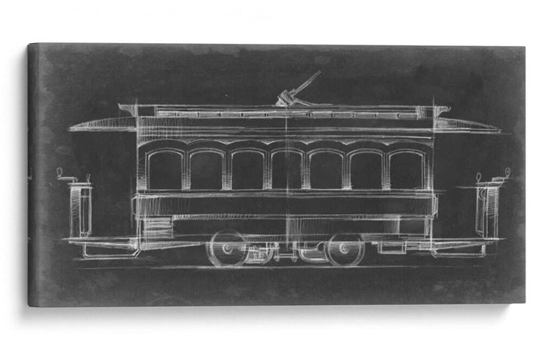 Vintage II Tranvía - Ethan Harper | Cuadro decorativo de Canvas Lab
