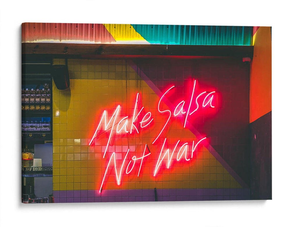 Salsa not war | Cuadro decorativo de Canvas Lab