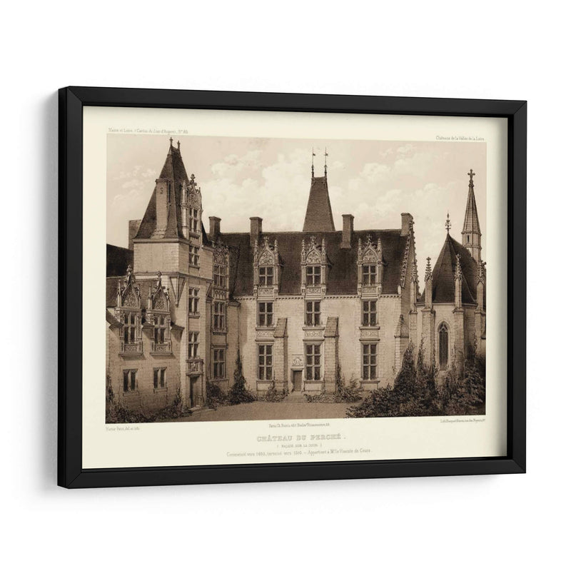 Petite Sepia Chateaux I - Victor Petit | Cuadro decorativo de Canvas Lab