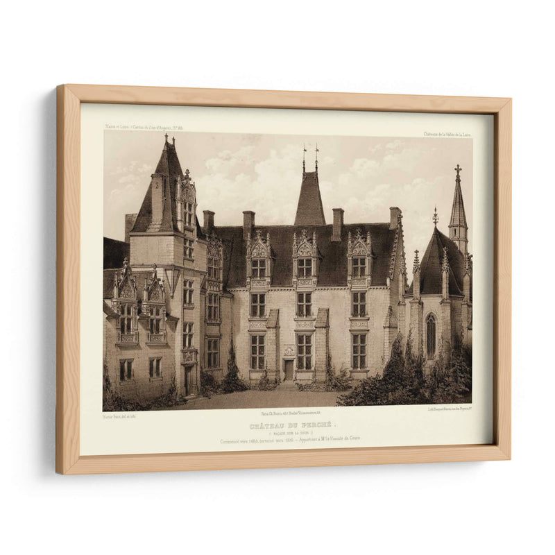 Petite Sepia Chateaux I - Victor Petit | Cuadro decorativo de Canvas Lab