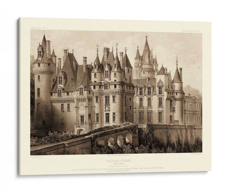 Petite Sepia II Chateaux - Victor Petit | Cuadro decorativo de Canvas Lab