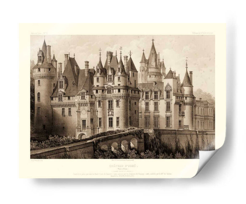 Petite Sepia II Chateaux - Victor Petit | Cuadro decorativo de Canvas Lab