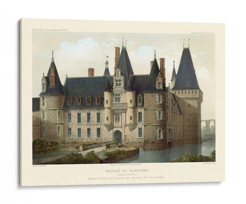 Petite Francés Chateaux II - Victor Petit | Cuadro decorativo de Canvas Lab