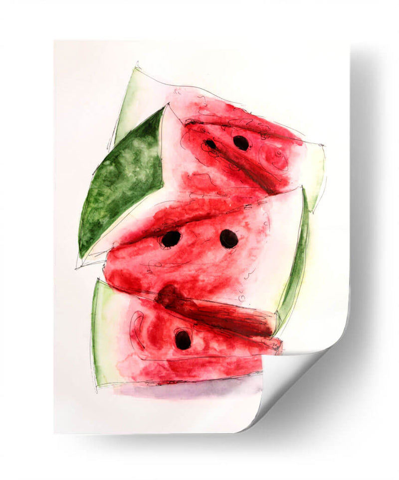 Sandías de acuarela | Cuadro decorativo de Canvas Lab