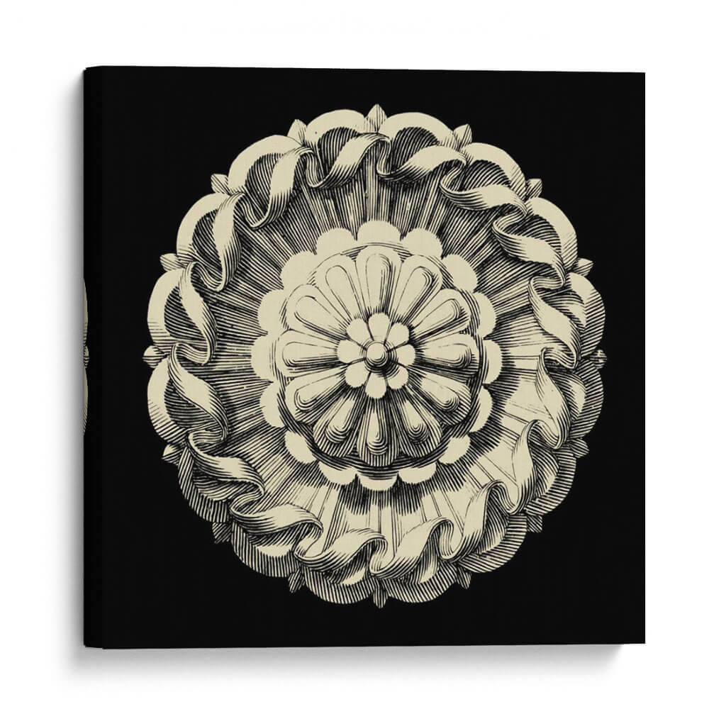 Negro Y Tan Rosette IV - Vision Studio | Cuadro decorativo de Canvas Lab