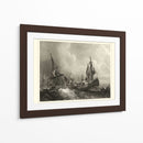 Barcos En El Mar II - Gudin | Cuadro decorativo de Canvas Lab