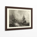 Barcos En El Mar II - Gudin | Cuadro decorativo de Canvas Lab