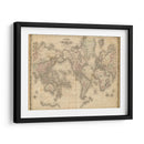 Johnsons Mapa Del Mundo - Johnson | Cuadro decorativo de Canvas Lab