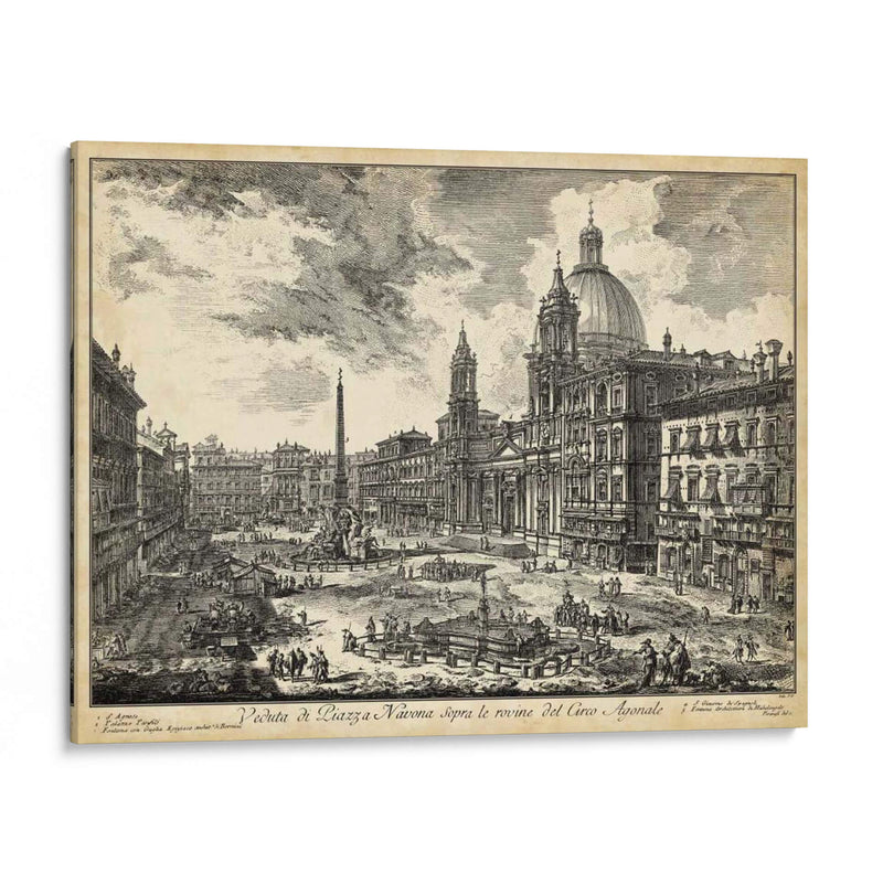 Veduta Di Piazza Navona - Piranesi | Cuadro decorativo de Canvas Lab