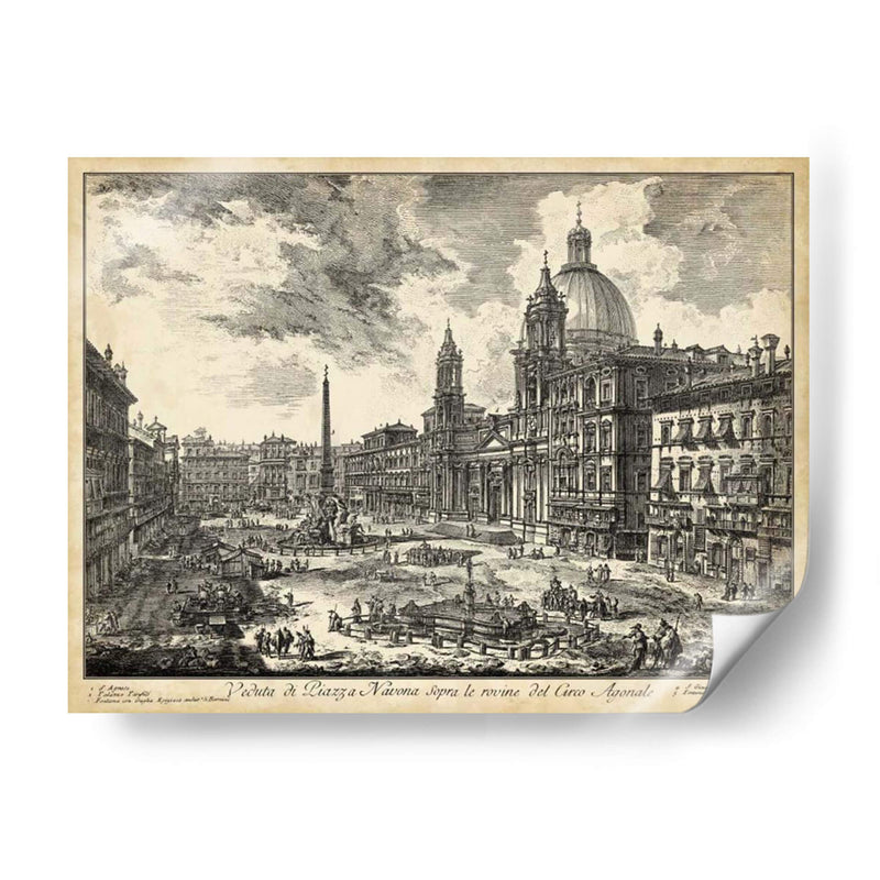 Veduta Di Piazza Navona - Piranesi | Cuadro decorativo de Canvas Lab