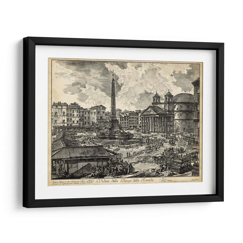 Veduta Della Piazza Della Rotonda - Piranesi | Cuadro decorativo de Canvas Lab