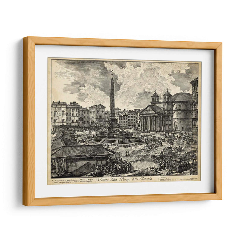 Veduta Della Piazza Della Rotonda - Piranesi | Cuadro decorativo de Canvas Lab