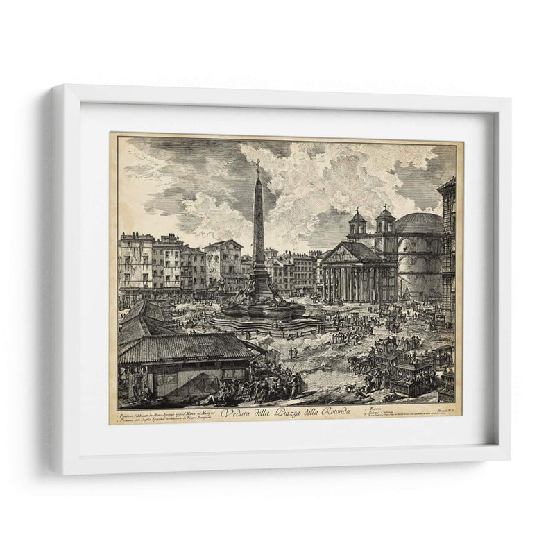 Veduta Della Piazza Della Rotonda - Piranesi | Cuadro decorativo de Canvas Lab