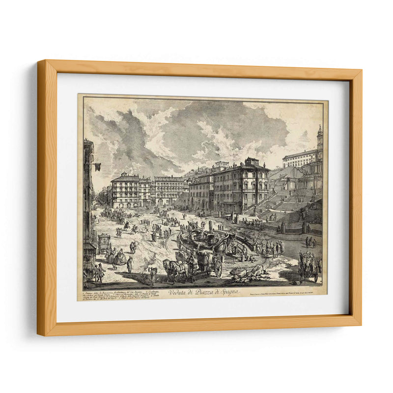 Veduta Di Plaza De España - Piranesi | Cuadro decorativo de Canvas Lab