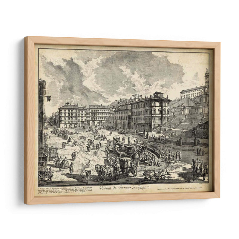 Veduta Di Plaza De España - Piranesi | Cuadro decorativo de Canvas Lab