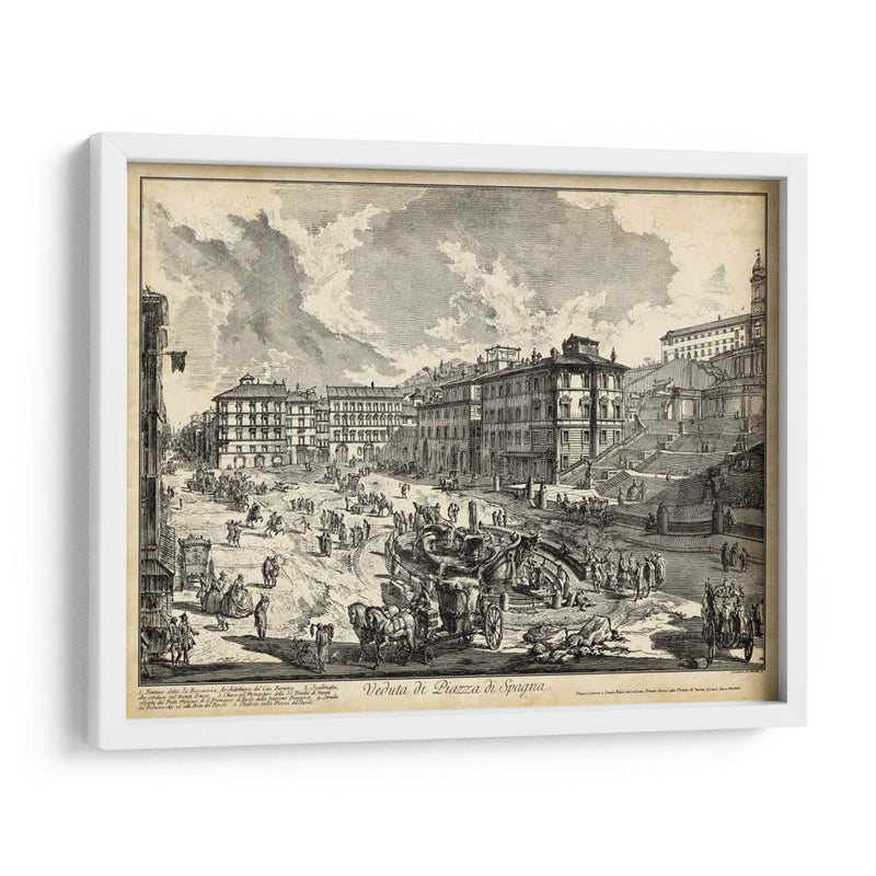 Veduta Di Plaza De España - Piranesi | Cuadro decorativo de Canvas Lab