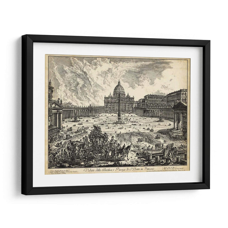 Veduta Della Basilica Di S. Pietro - Piranesi | Cuadro decorativo de Canvas Lab