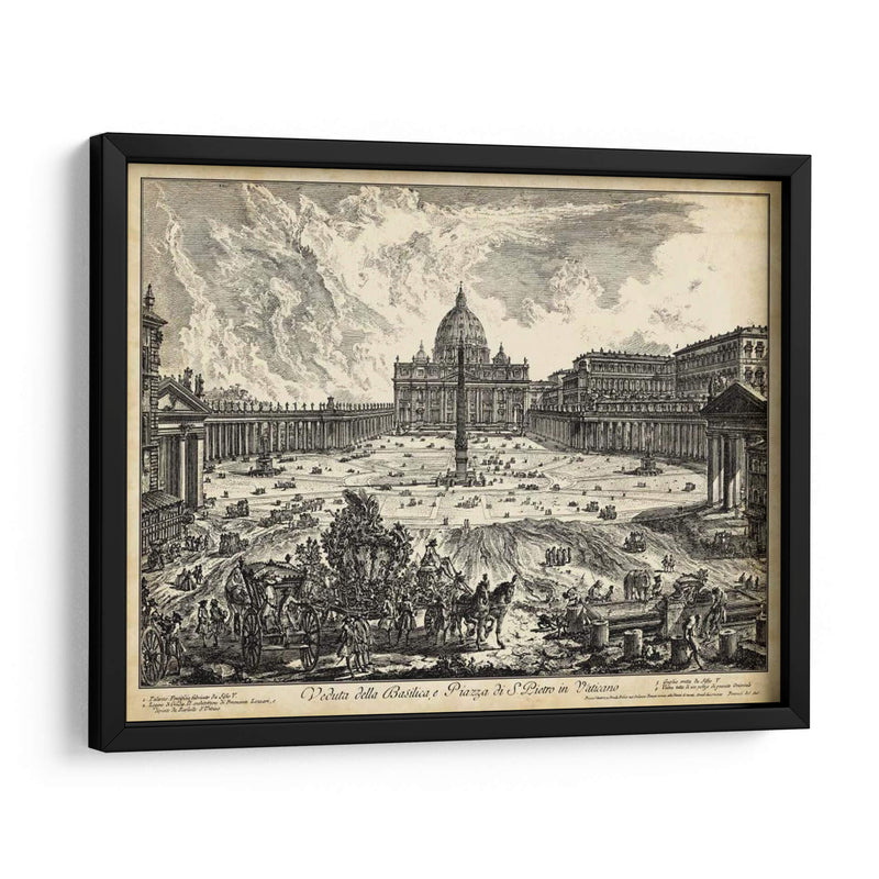 Veduta Della Basilica Di S. Pietro - Piranesi | Cuadro decorativo de Canvas Lab