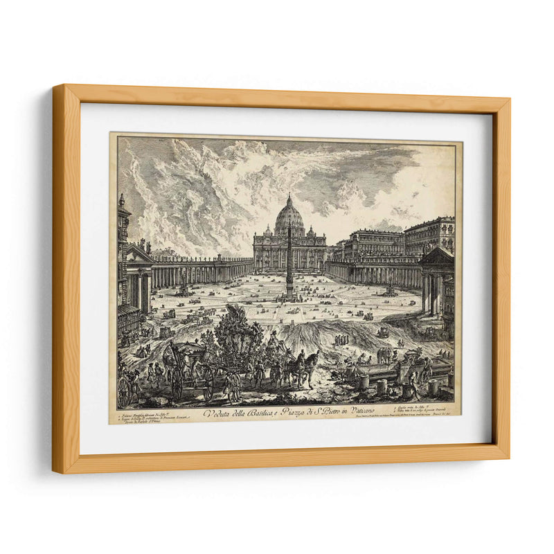 Veduta Della Basilica Di S. Pietro - Piranesi | Cuadro decorativo de Canvas Lab