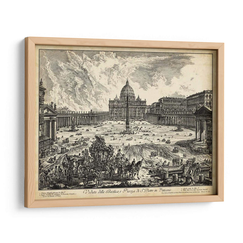 Veduta Della Basilica Di S. Pietro - Piranesi | Cuadro decorativo de Canvas Lab