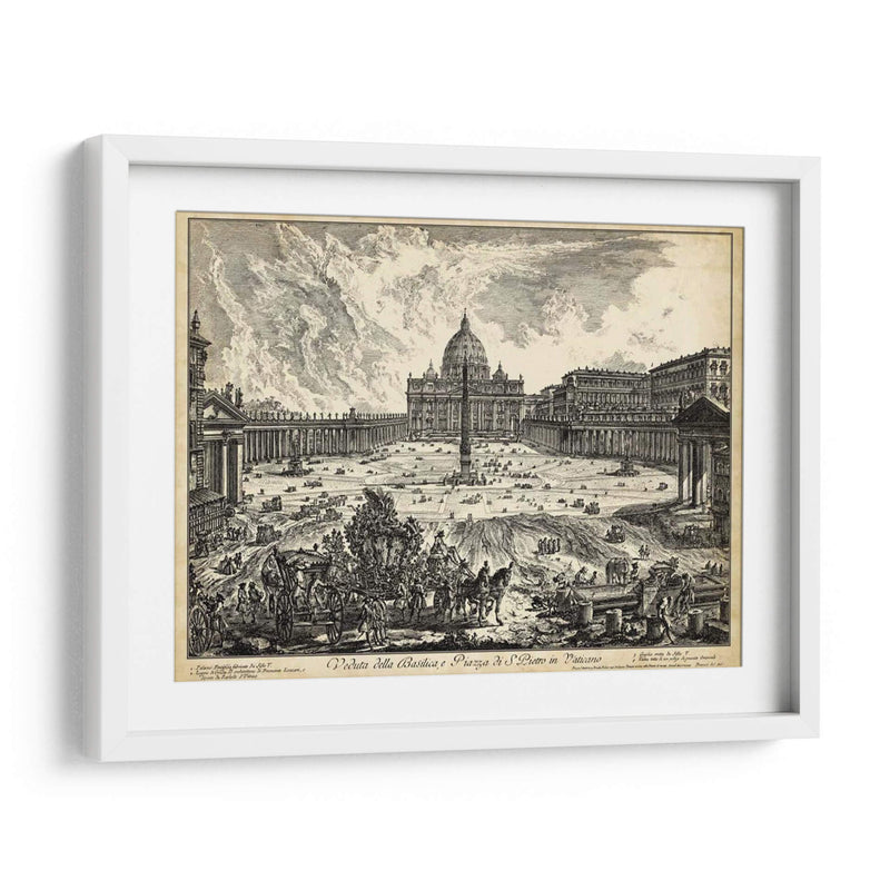 Veduta Della Basilica Di S. Pietro - Piranesi | Cuadro decorativo de Canvas Lab