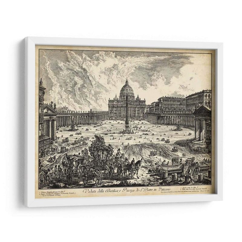 Veduta Della Basilica Di S. Pietro - Piranesi | Cuadro decorativo de Canvas Lab