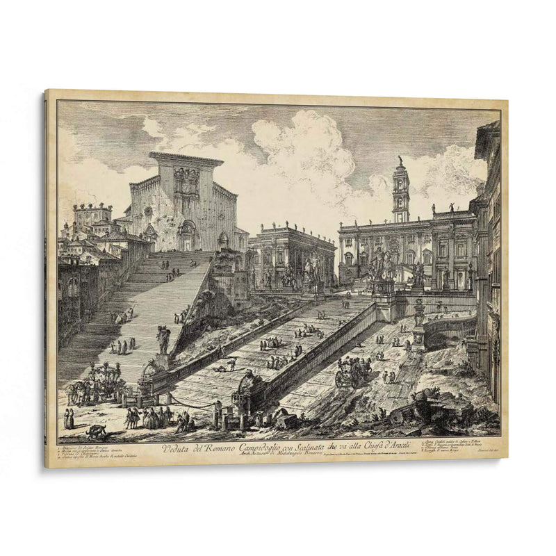 Vista Del Romano Campidoglio - Piranesi | Cuadro decorativo de Canvas Lab