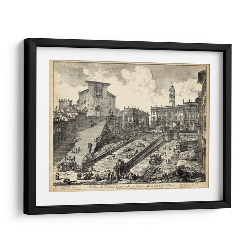 Vista Del Romano Campidoglio - Piranesi | Cuadro decorativo de Canvas Lab