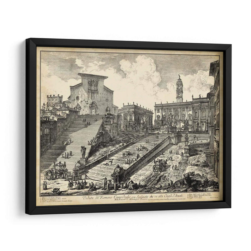 Vista Del Romano Campidoglio - Piranesi | Cuadro decorativo de Canvas Lab