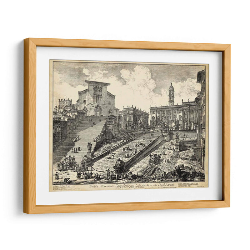 Vista Del Romano Campidoglio - Piranesi | Cuadro decorativo de Canvas Lab