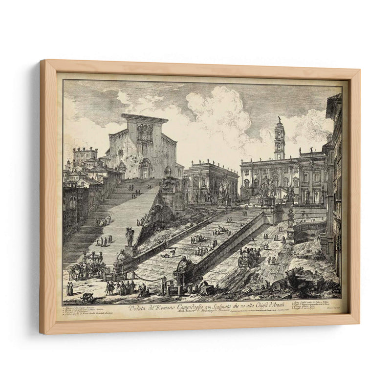 Vista Del Romano Campidoglio - Piranesi | Cuadro decorativo de Canvas Lab