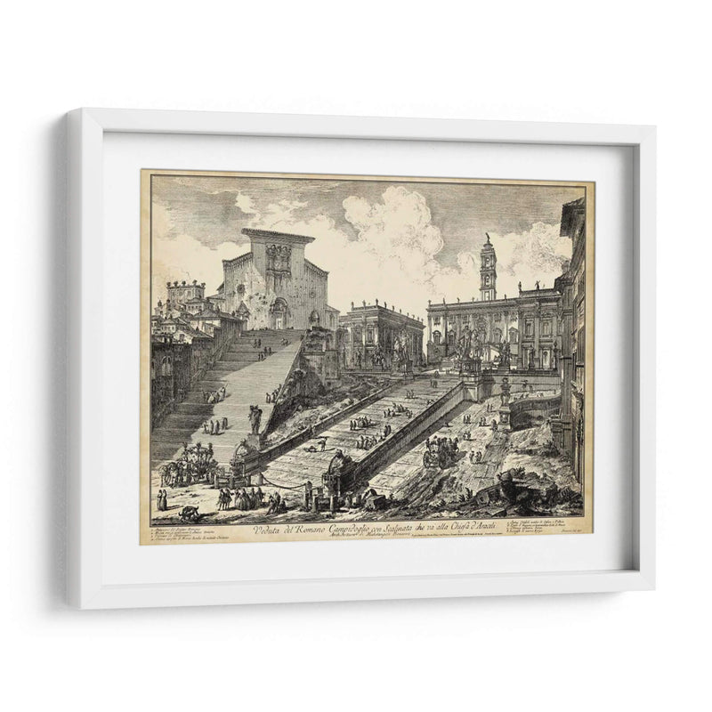 Vista Del Romano Campidoglio - Piranesi | Cuadro decorativo de Canvas Lab