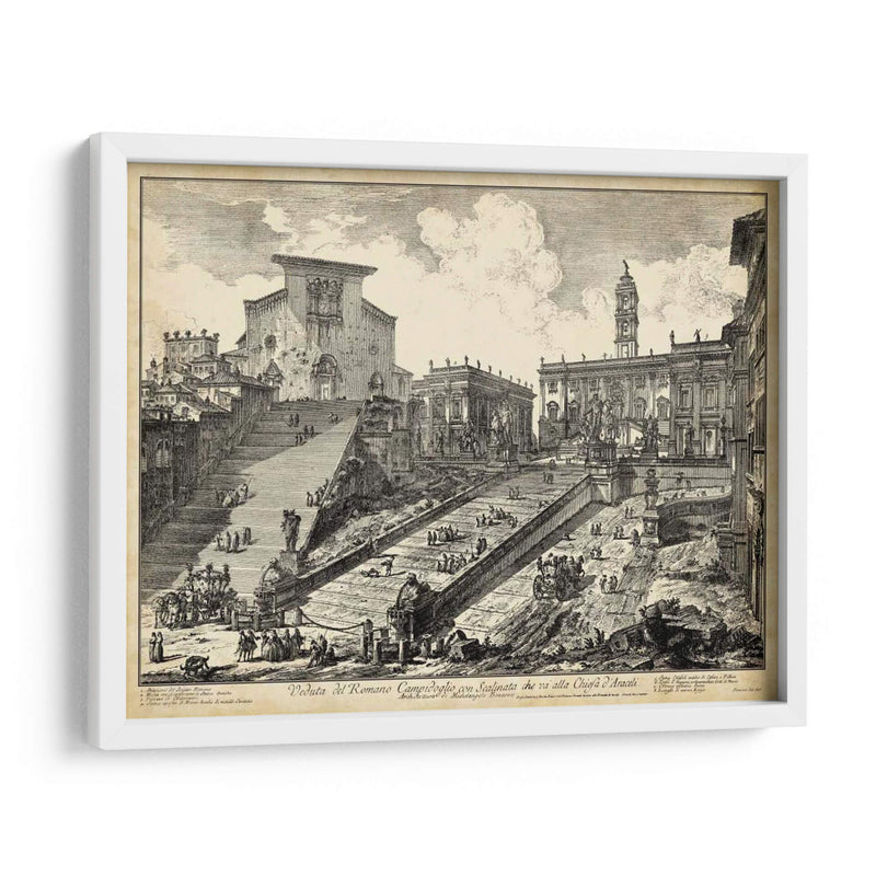 Vista Del Romano Campidoglio - Piranesi | Cuadro decorativo de Canvas Lab