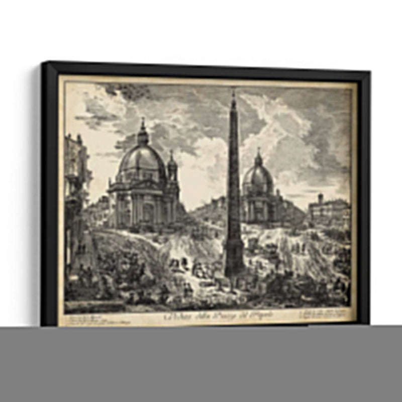 Veduta Della Piazza Del Popolo - Piranesi | Cuadro decorativo de Canvas Lab