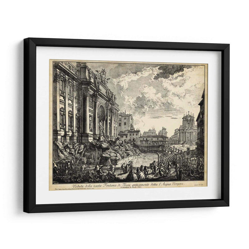 Veduta Della Vasta Fontana De Trevi - Piranesi | Cuadro decorativo de Canvas Lab