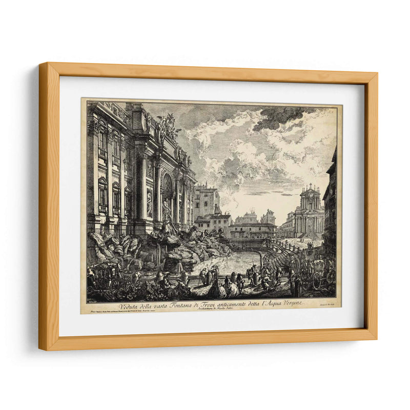 Veduta Della Vasta Fontana De Trevi - Piranesi | Cuadro decorativo de Canvas Lab