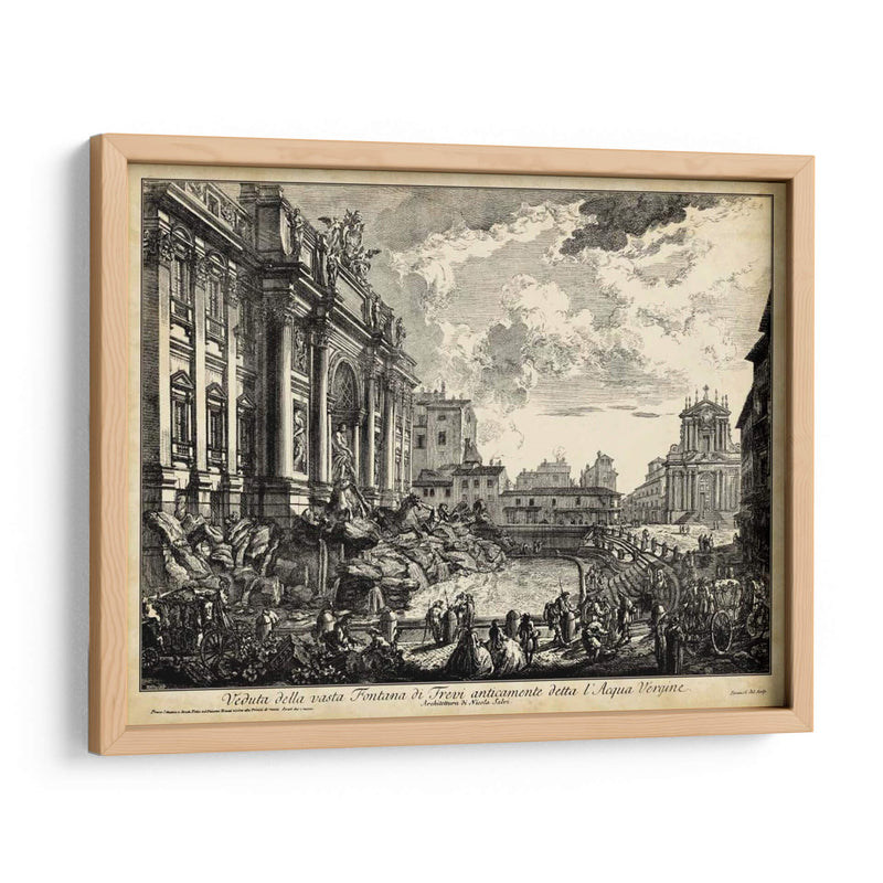 Veduta Della Vasta Fontana De Trevi - Piranesi | Cuadro decorativo de Canvas Lab