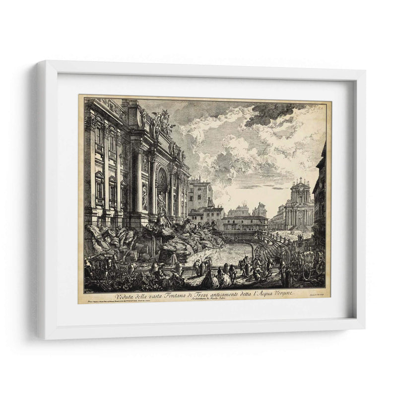 Veduta Della Vasta Fontana De Trevi - Piranesi | Cuadro decorativo de Canvas Lab