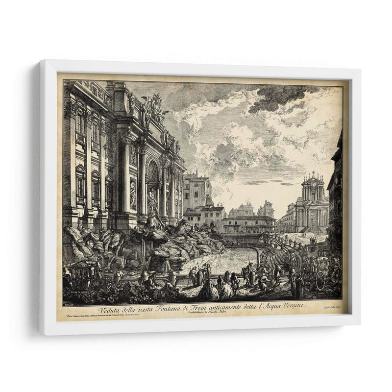 Veduta Della Vasta Fontana De Trevi - Piranesi | Cuadro decorativo de Canvas Lab