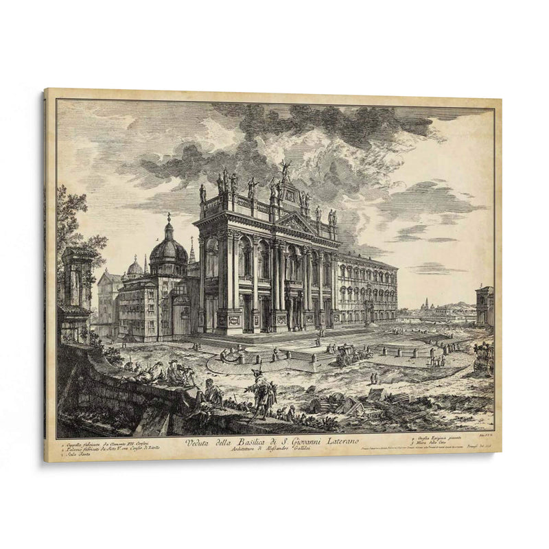 Veduta Basílica De San Giovanni Laterano - Piranesi | Cuadro decorativo de Canvas Lab